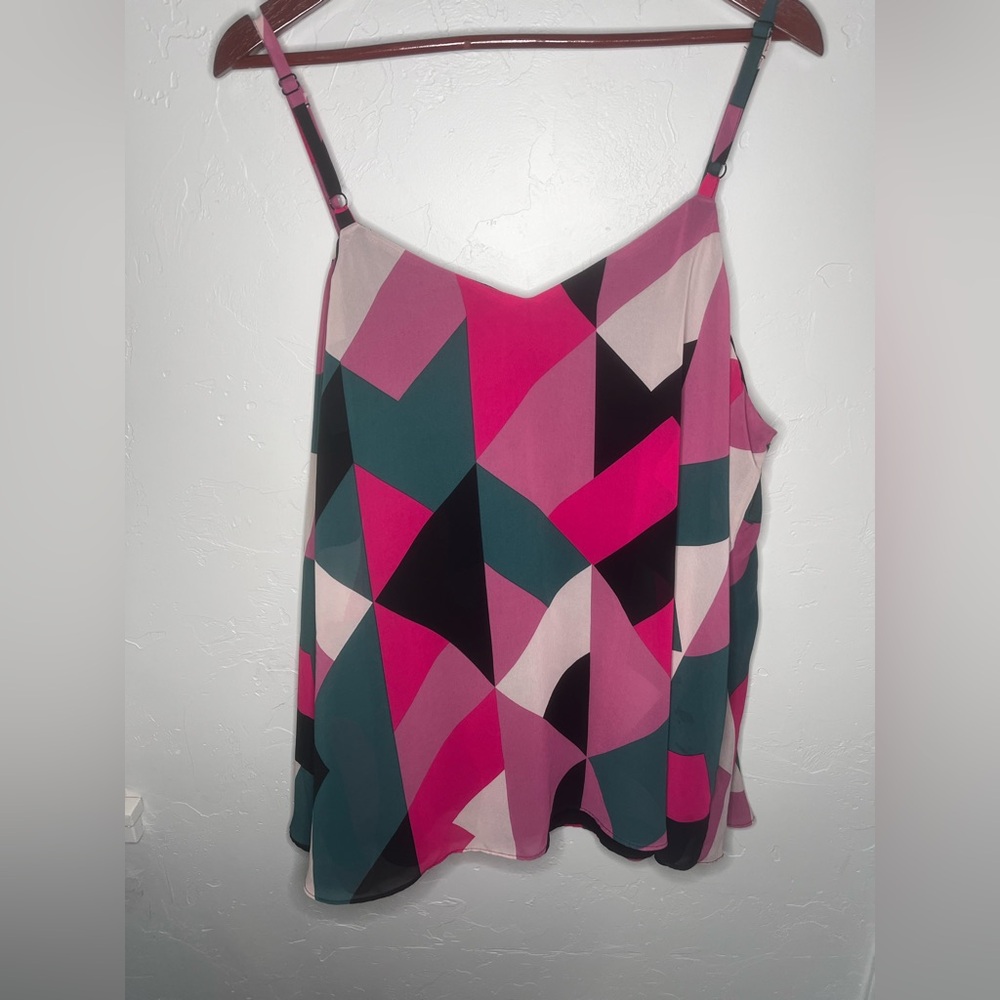 Torrid Sofie Chiffon Swing‎ Cami Geometric 3XL - Picture 6 of 6